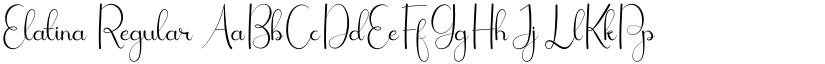 Elatina font download