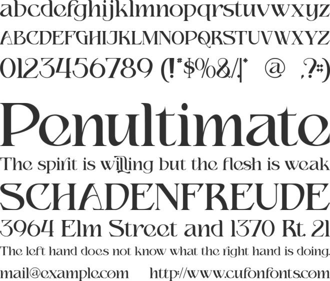 Misologist font preview