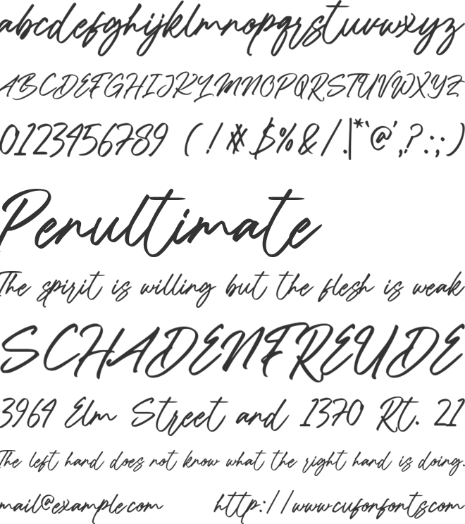 Kabeh Black font preview