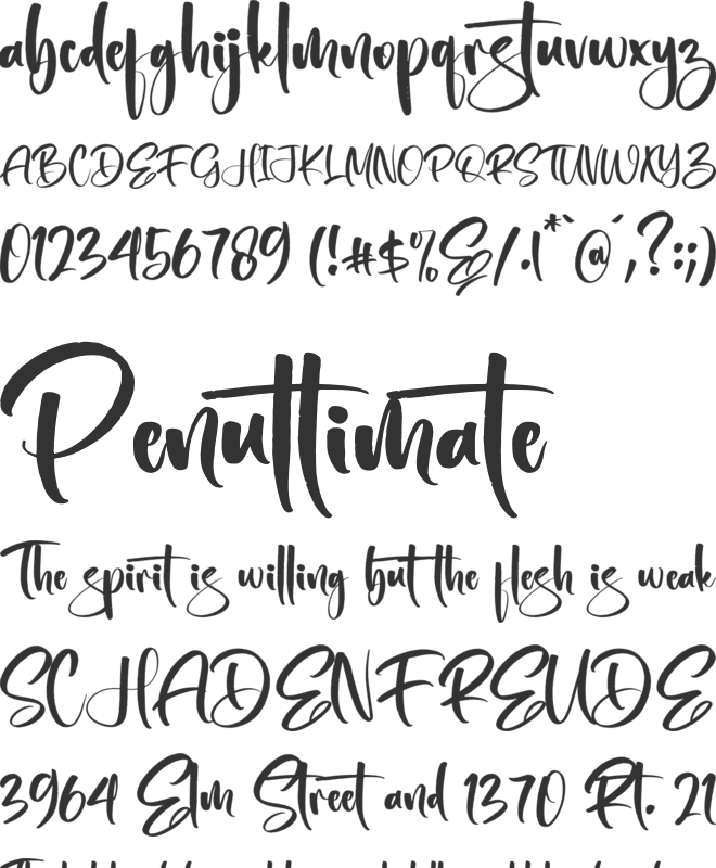 Monttas Raillary font preview