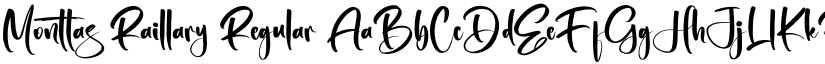 Monttas Raillary Regular font