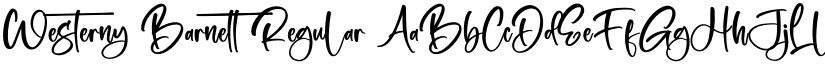Westerny Barnett Regular font