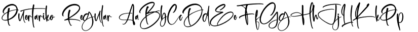 Puertariko Regular font