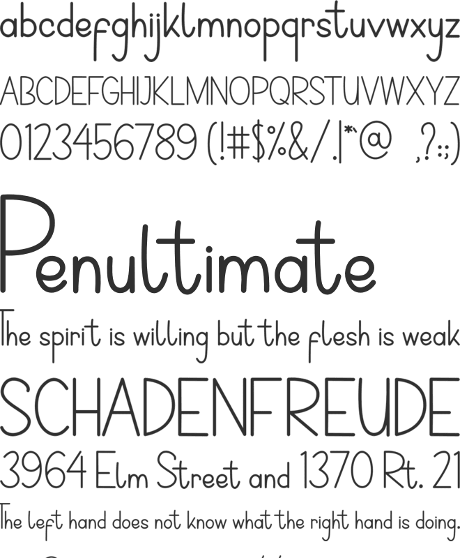 Happy Days font preview