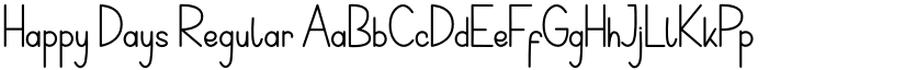 Happy Days Regular font