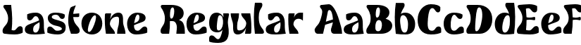 Lastone font download