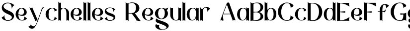 Seychelles Regular font