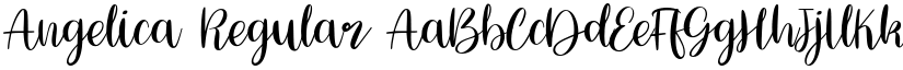 Angelica Regular font