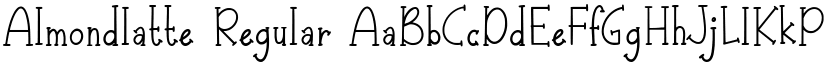 Almondlatte Regular font