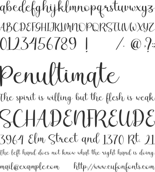 Mindlight font preview