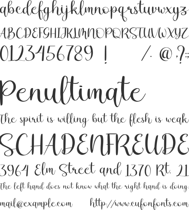 Mindlight font preview