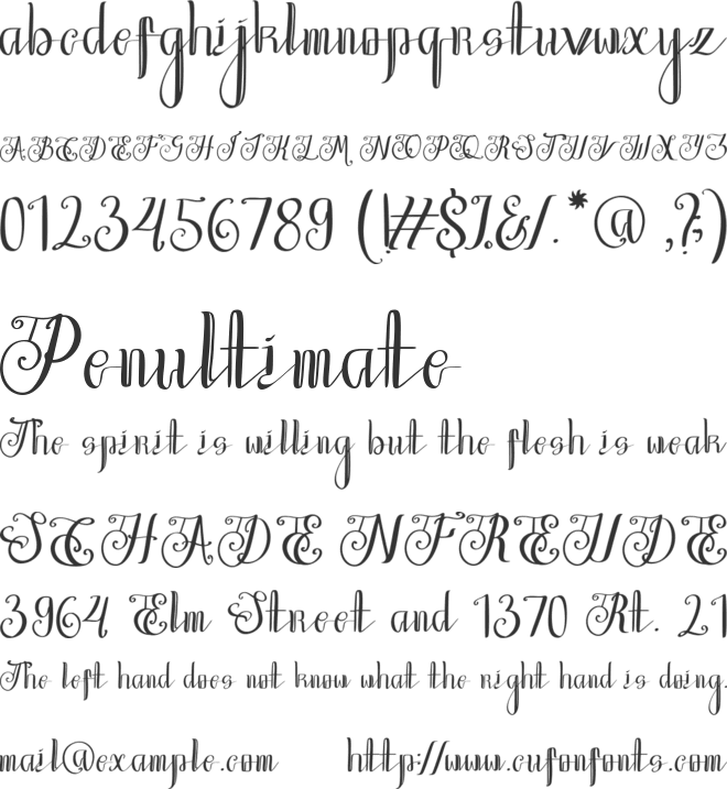 Mangkualam font preview