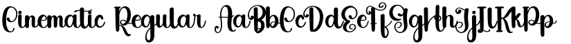 Cinematic Regular font