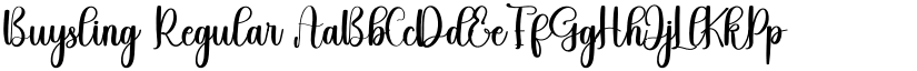 Buysling font download