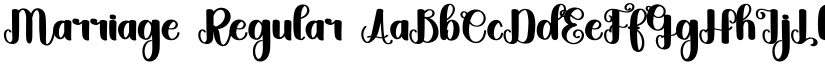 Marriage Regular font