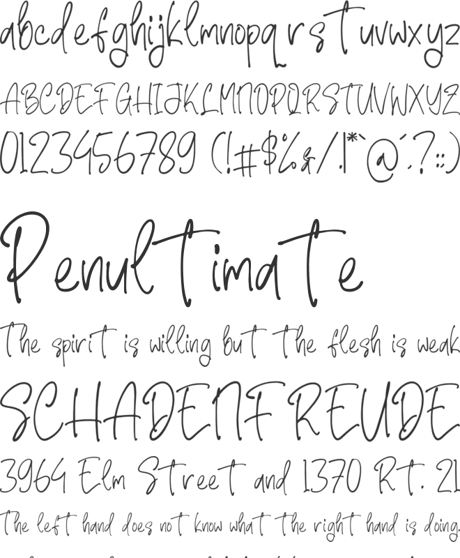 Fallpoint font preview