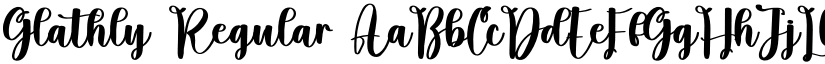 Glathly Regular font