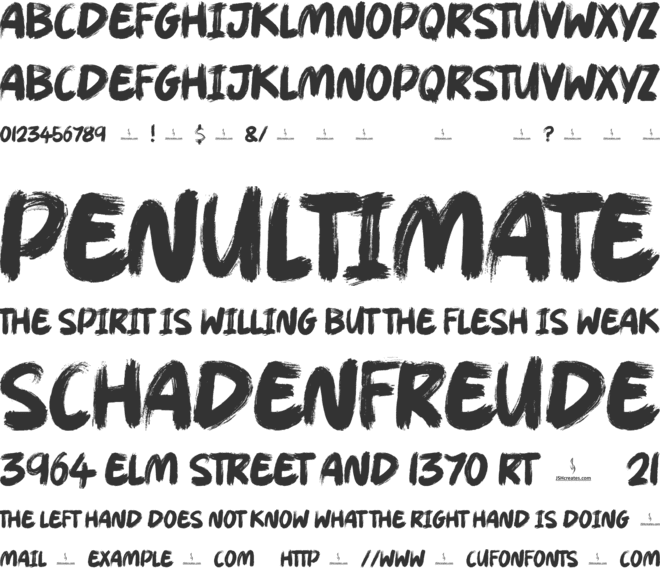 Magic Brush font preview