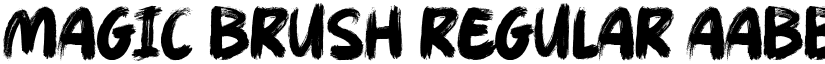 Magic Brush Regular font