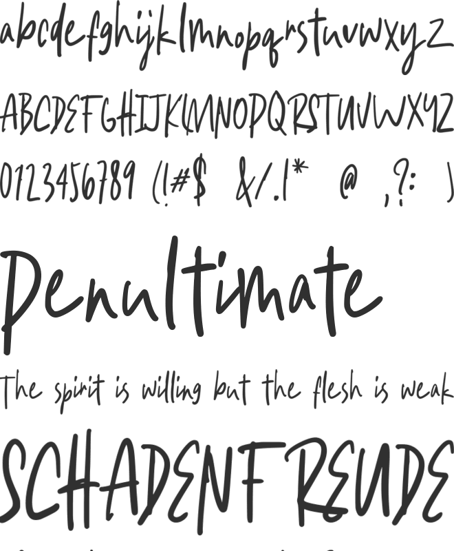 Awesome Sunday font preview