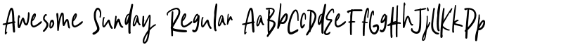 Awesome Sunday Regular font