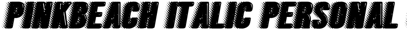PINKBEACH ITALIC PERSONAL USE Italic font