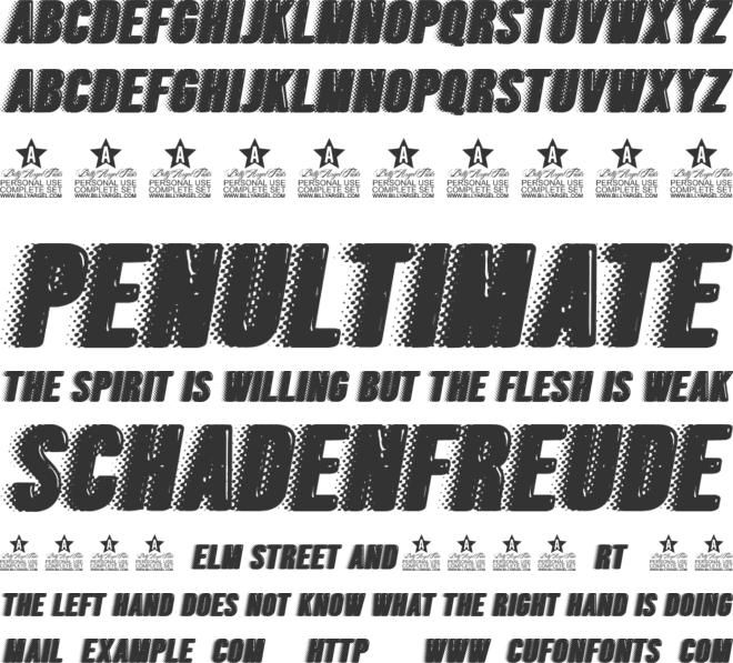 PINKBEACH  PERSONAL USE font preview