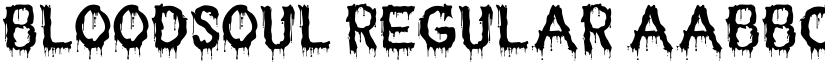 Bloodsoul Regular font