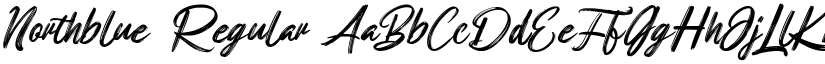 Northblue Regular font