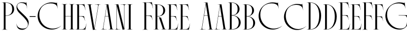 PS-Chevani Free font