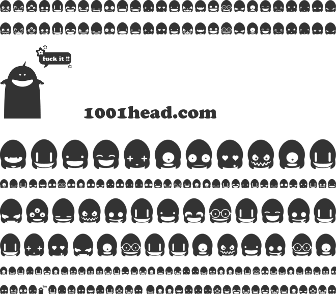 Ghost & Punk Smileys font preview