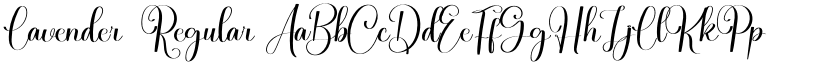 Lavender Regular font