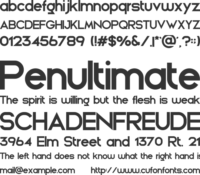 Originals font preview