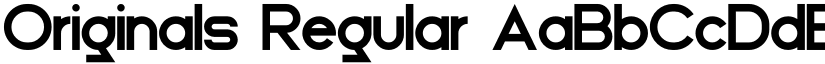 Originals Regular font