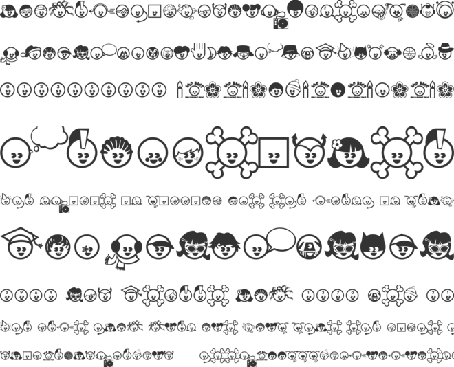 The Kids font preview