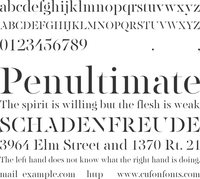 PF Regal Stencil Pro font preview