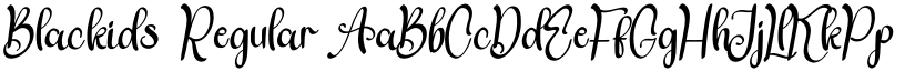 Blackids font download