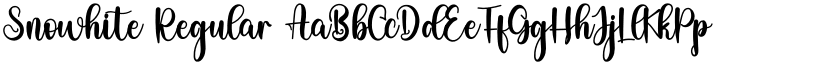 Snowhite font download