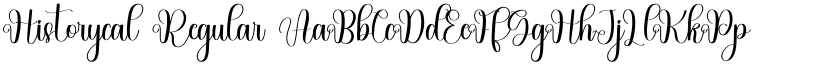 Historycal Regular font
