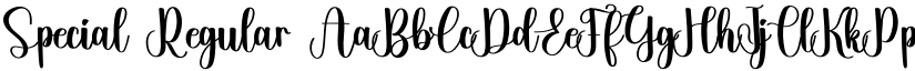 Special Regular font