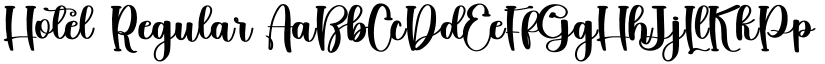 Hotel Regular font