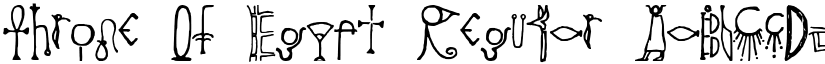 Throne Of Egypt Regular font