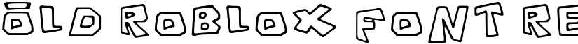 Old Roblox Font Regular font