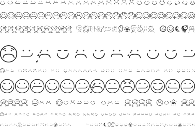 Smileyface font preview