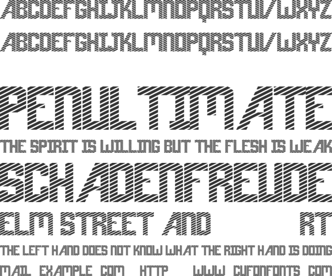 diagonalis font preview