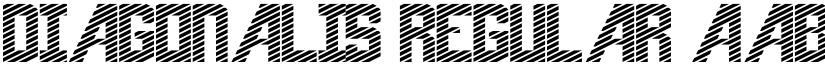 diagonalis Regular font