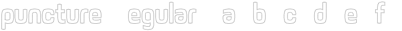puncture Regular font