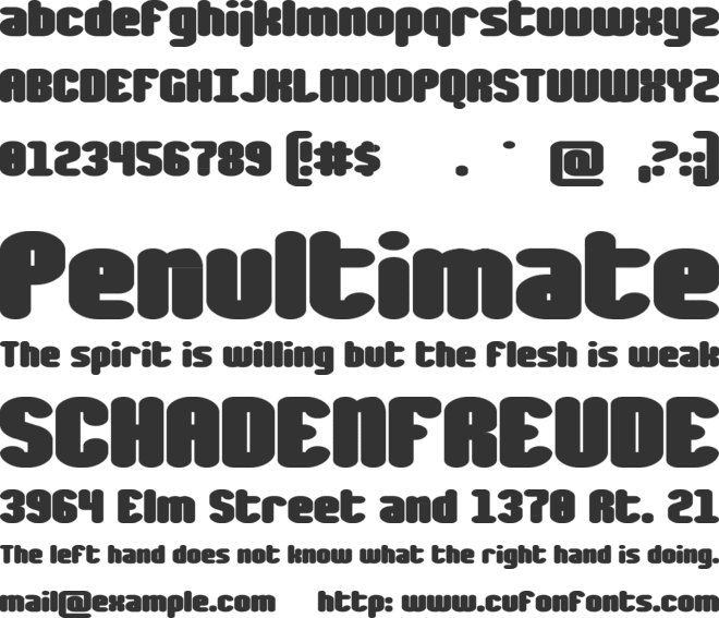 generia font preview