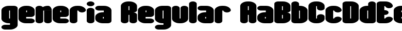 generia Regular font