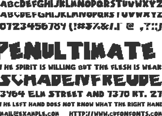 Typeface Mario World Pixel Filled font preview